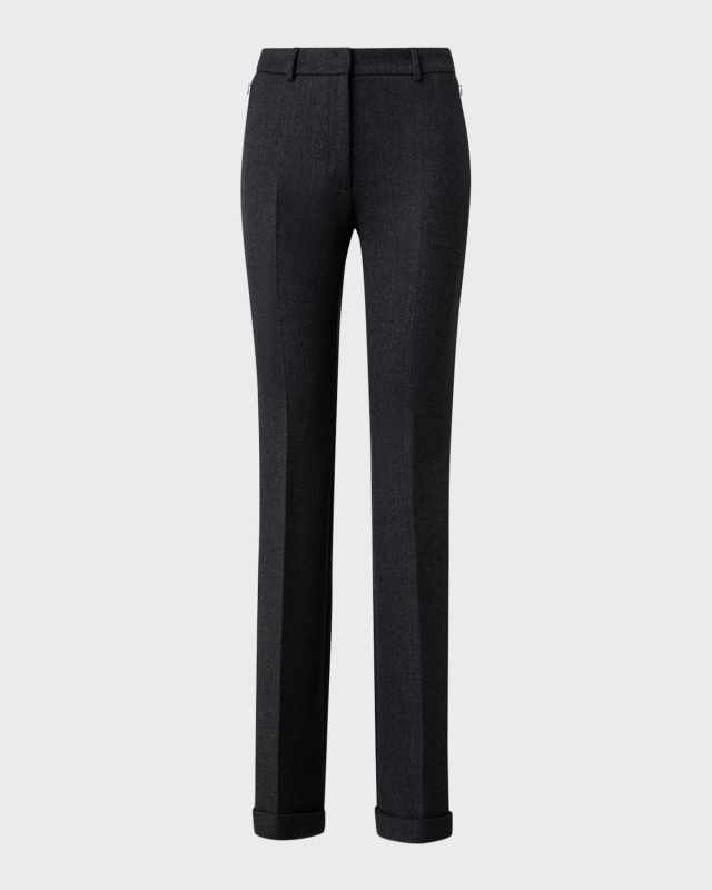 Marisa Double Face Wool Bootcut Pants